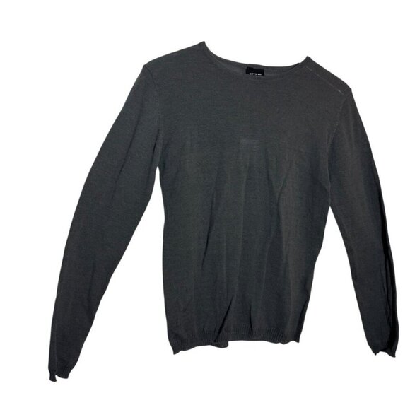 Bitte Kai Rand Merino Wool Sweater Women’s Size Small Dark Gray Lightweight Knit - Picture 2 of 11